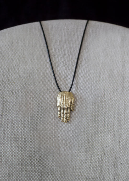 Little Hand (Bronze W/Leather Cord)